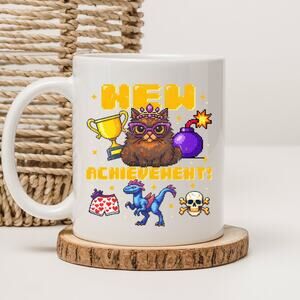 Dungeon Crawler Carl 15 oz Mug Coffee Cup Donut Cat Funny Novel Book 22